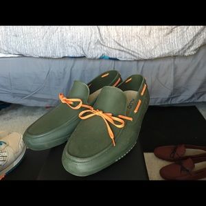 Aldo Olive Green Rubber Loafers